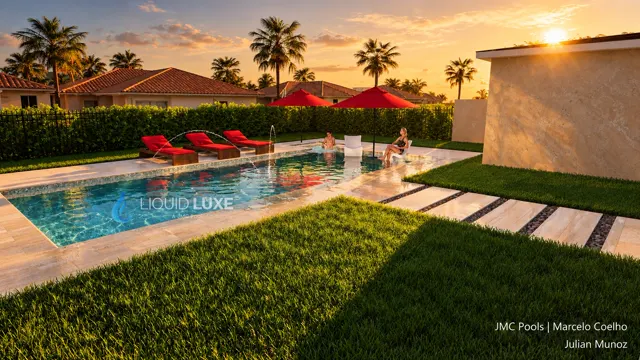 3D render of the Munoz pool, view 08 (ground level)
