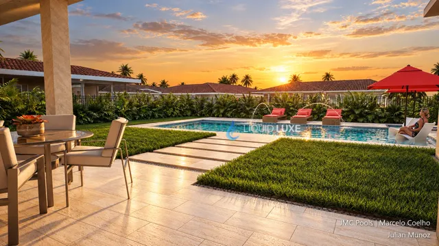 3D render of the Munoz pool, view 12 (ground level)